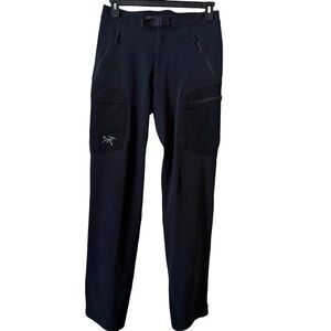 Arc'teryx Men's Black Softshell Pants Belt Loops SZ S Tall 30X34